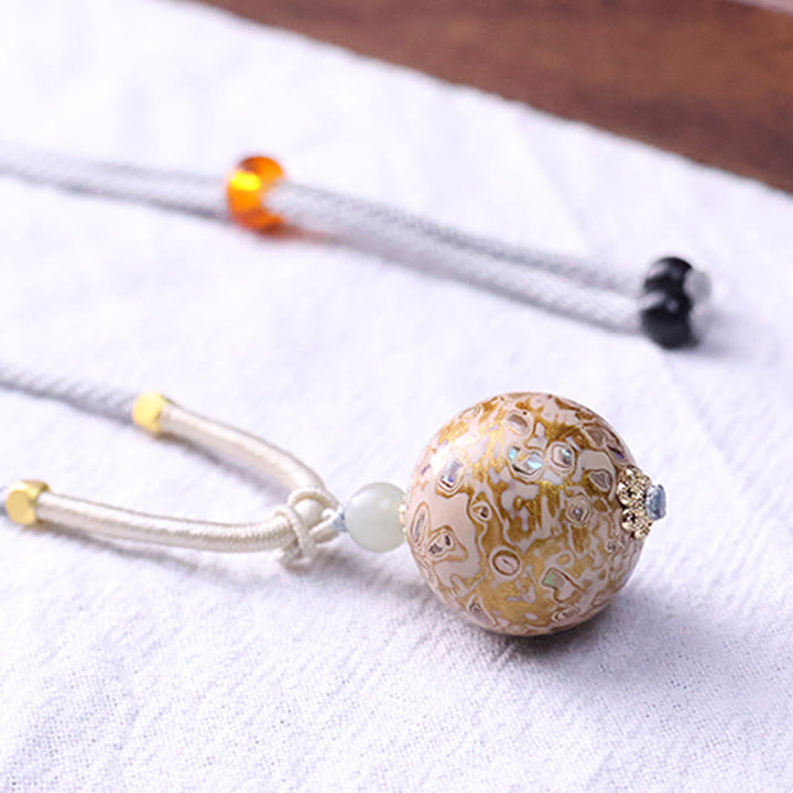 Buddha Stones Ebenholz Holz Bunte Lack Handwerk Perle Ruhe Halskette Anhänger - image 12