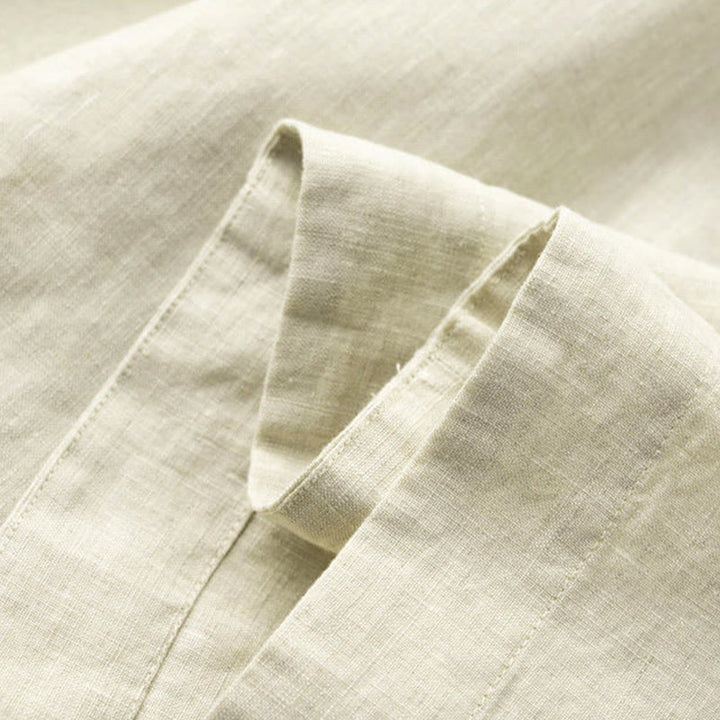 Buddha Stones Caprihose, einfarbig, Länge 7–8, Baumwolle, Leinen, Damenhose mit weitem Bein und Taschen - image 26