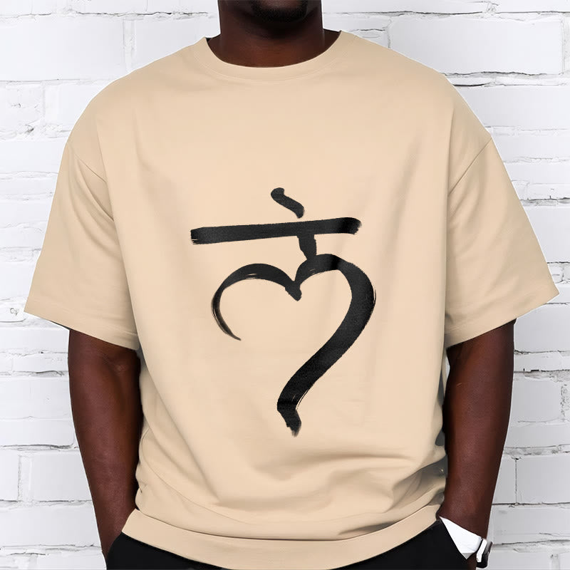 Buddha Stones Lässiges Lam Mantra Sanskrit Baumwoll-T-Shirt - image 10