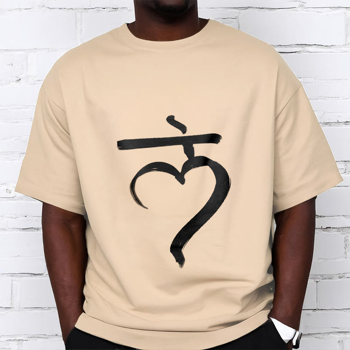 Buddha Stones Lässiges Lam Mantra Sanskrit Baumwoll-T-Shirt - image 10