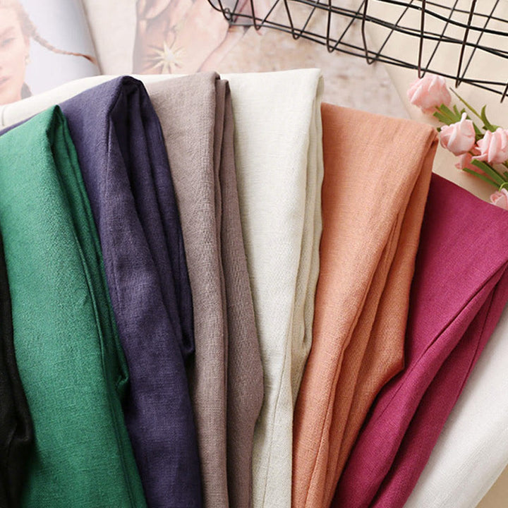 Buddha Stones – Lässige Hose mit hoher Taille, Schnürung und weitem Bein und Taschen - image 1