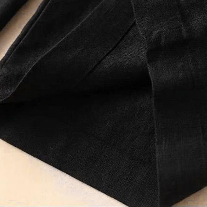 Buddha Stones – Lässige Hose mit hoher Taille, Schnürung und weitem Bein und Taschen - image 19