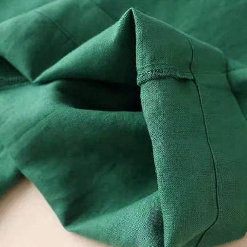 Buddha Stones – Lässige Hose mit hoher Taille, Schnürung und weitem Bein und Taschen - image 12