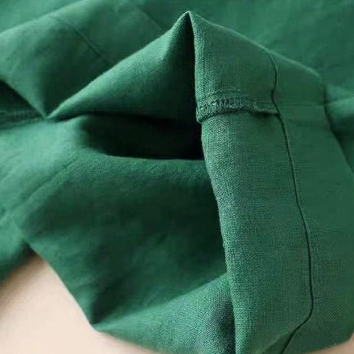 Buddha Stones – Lässige Hose mit hoher Taille, Schnürung und weitem Bein und Taschen - image 12