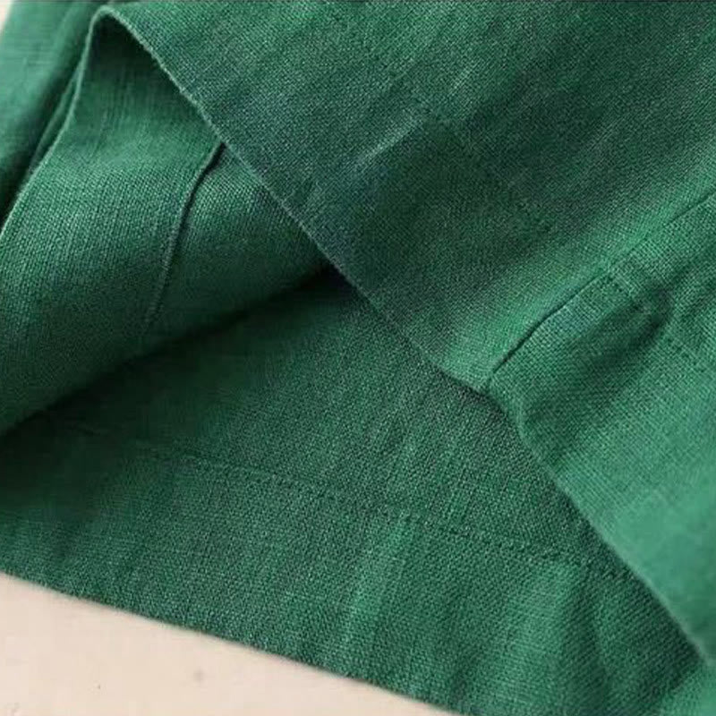 Buddha Stones – Lässige Hose mit hoher Taille, Schnürung und weitem Bein und Taschen - image 10