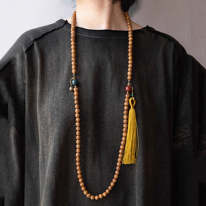 108 Mala Perlen Bodhi Seed Wisdom Peace Quastenarmband - image 5