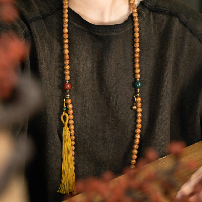 108 Mala Perlen Bodhi Seed Wisdom Peace Quastenarmband - image 6