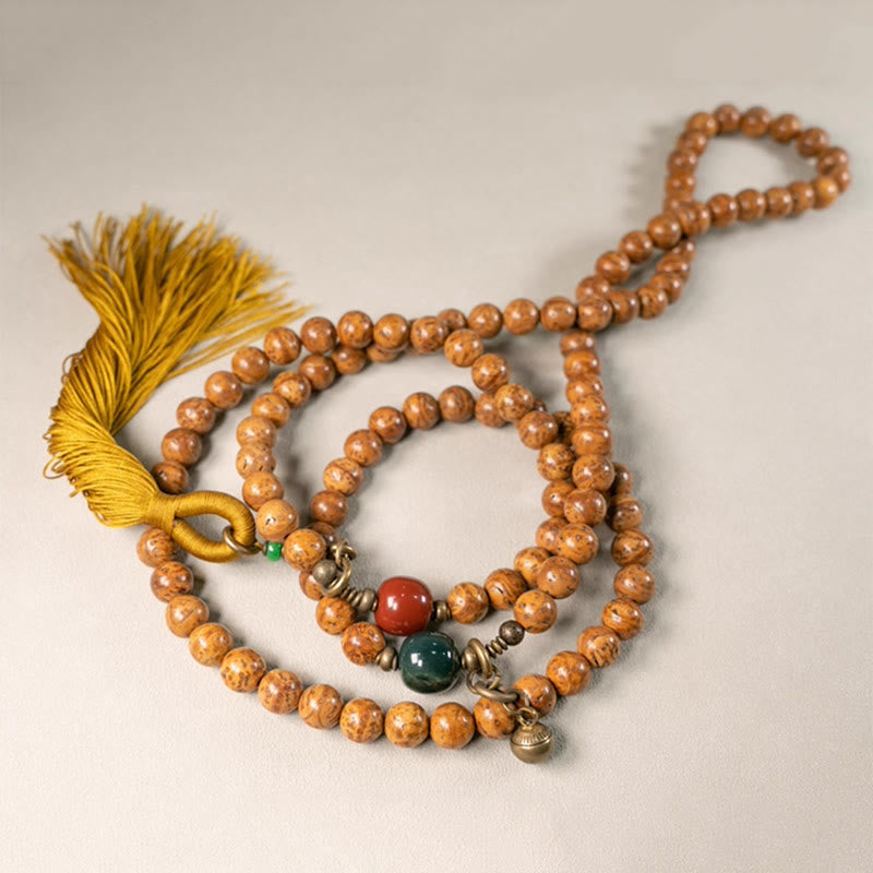 108 Mala Perlen Bodhi Seed Wisdom Peace Quastenarmband - image 7