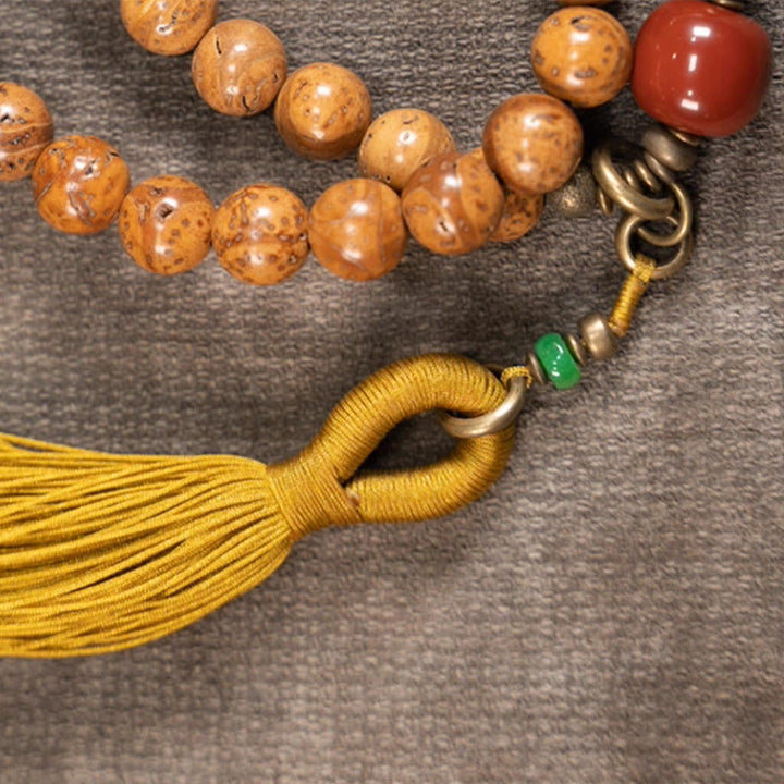 108 Mala Perlen Bodhi Seed Wisdom Peace Quastenarmband - image 9