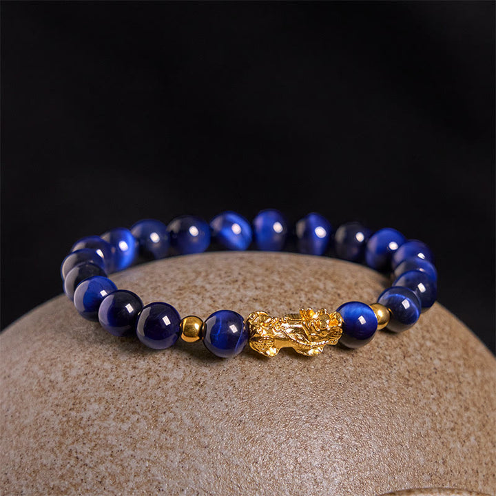 Buddha Stones, verschiedene Farben, Tigerauge-Perlen, Pixiu-Armband für Reichtum und Mut - image 8