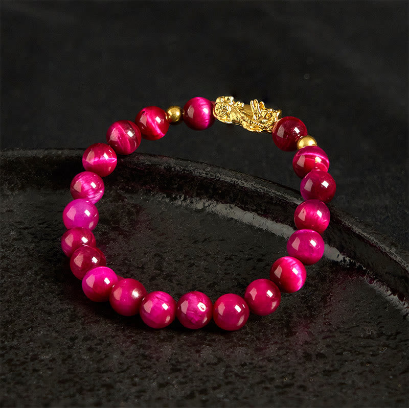 Buddha Stones, verschiedene Farben, Tigerauge-Perlen, Pixiu-Armband für Reichtum und Mut - image 14