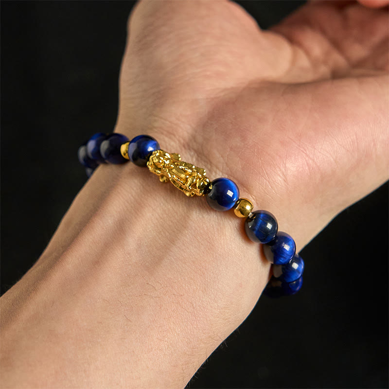 Buddha Stones, verschiedene Farben, Tigerauge-Perlen, Pixiu-Armband für Reichtum und Mut - image 10