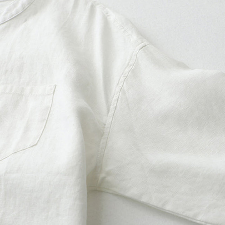 Buddha Stones – Einfarbiges Hemd mit Knopfleiste und Dreiviertelärmeln - image 31