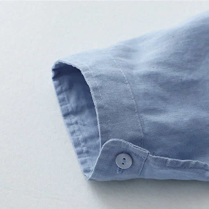 Buddha Stones – Einfarbiges Hemd mit Knopfleiste und Dreiviertelärmeln - image 27