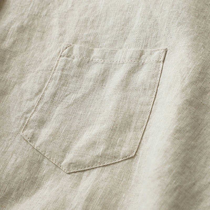 Buddha Stones – Einfarbiges Hemd mit Knopfleiste und Dreiviertelärmeln - image 7