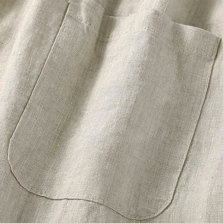 Buddha Stones Damen-Shorts aus Baumwolle mit einfarbiger Unterseite, hohlem Spitzendesign und Schnürung und Taschen - image 6