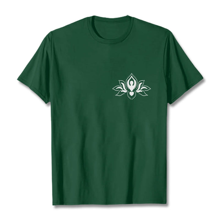 Buddha Stones Lotus Meditation Buddha Muster Design T T-shirt - WaldGrün - 2XL - image 11