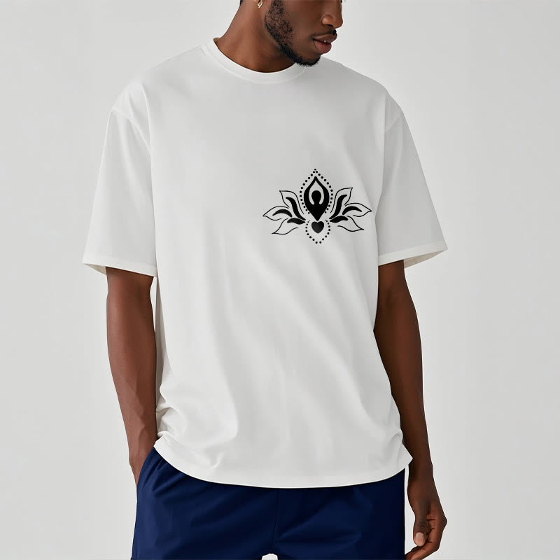 Buddha Stones Lotus Meditation Buddha Muster Design T T-shirt - image 2