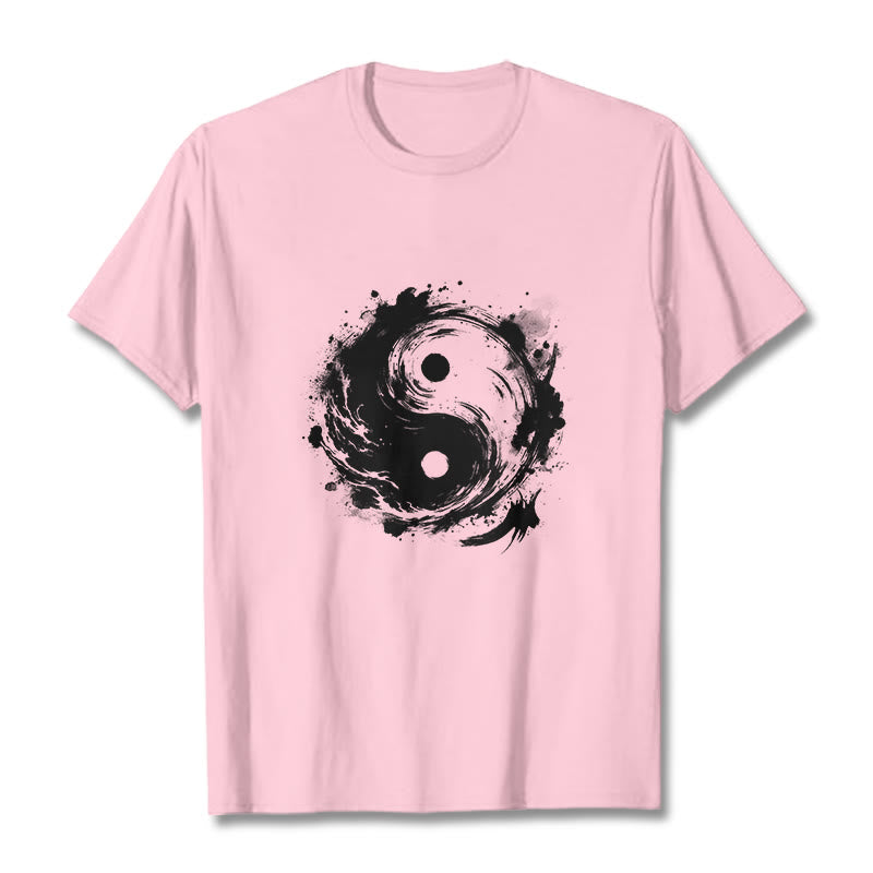 Buddha Stones Tinte Yin Yang Muster Balance Design T T-shirt - Hellrosa - 2XL - image 13