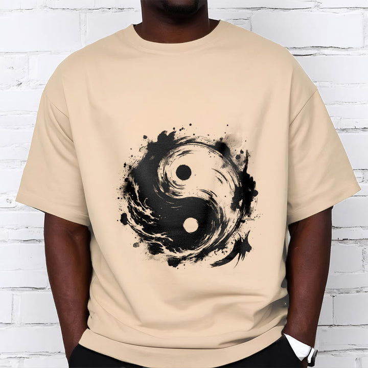Buddha Stones Tinte Yin Yang Muster Balance Design T T-shirt - image 10