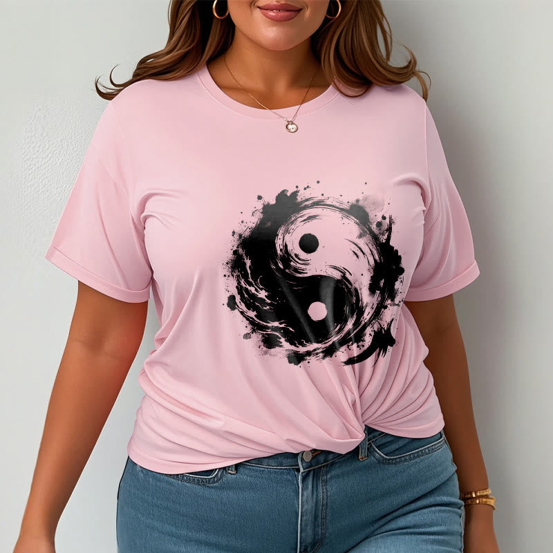 Buddha Stones Tinte Yin Yang Muster Balance Design T T-shirt - image 14