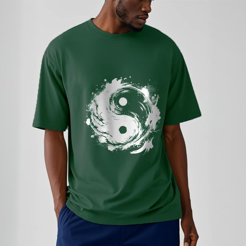 Buddha Stones Tinte Yin Yang Muster Balance Design T T-shirt - image 12