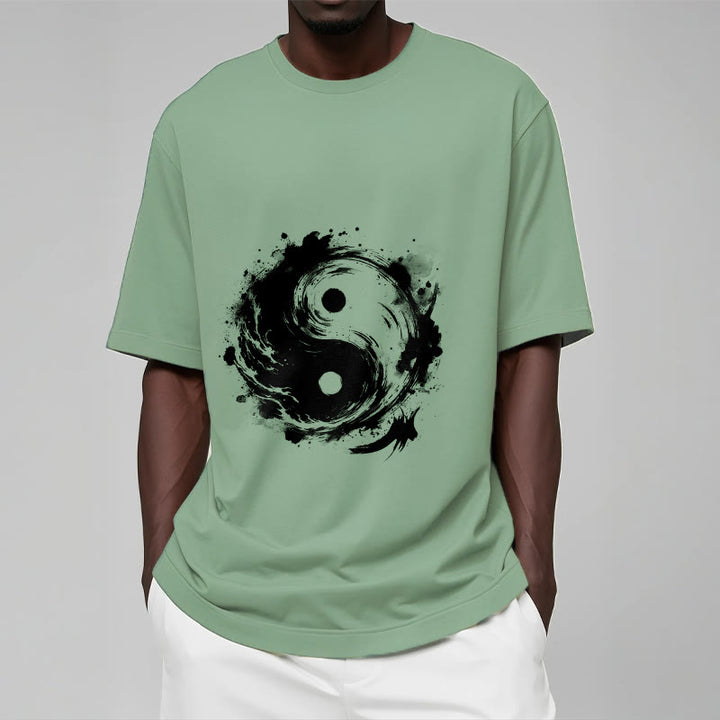 Buddha Stones Tinte Yin Yang Muster Balance Design T T-shirt - image 16