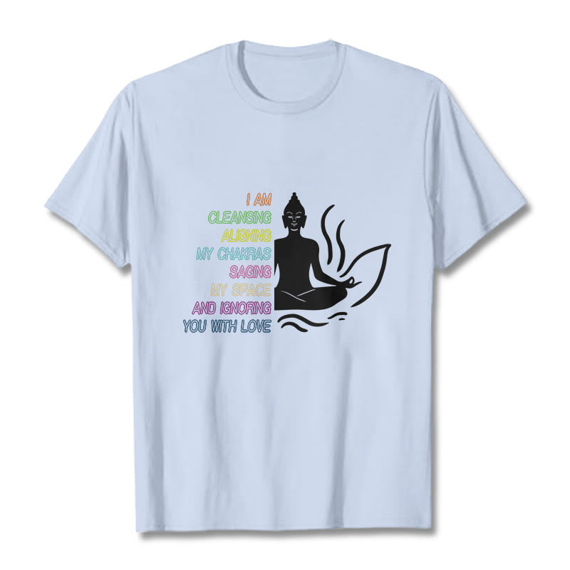 Buddha Stones Buddha Lotus Blume Meditation Design T T-shirt - HellCyan - 灰色 - image 19