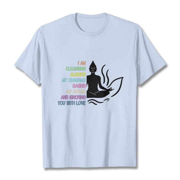 Buddha Stones Buddha Lotus Blume Meditation Design T T-shirt - HellCyan - 灰色 - image 19
