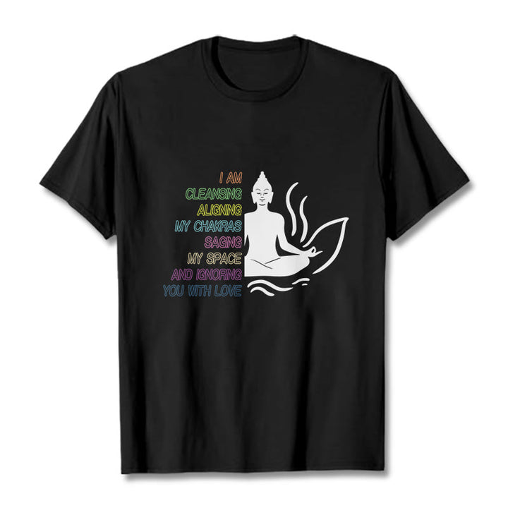 Buddha Stones Buddha Lotus Blume Meditation Design T T-shirt - Schwarz - 灰色 - image 5
