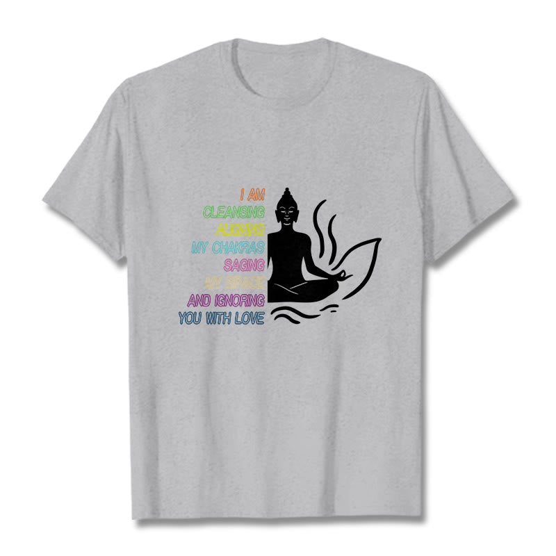 Buddha Stones Buddha Lotus Blume Meditation Design T T-shirt - Hellgrau - 灰色 - image 20