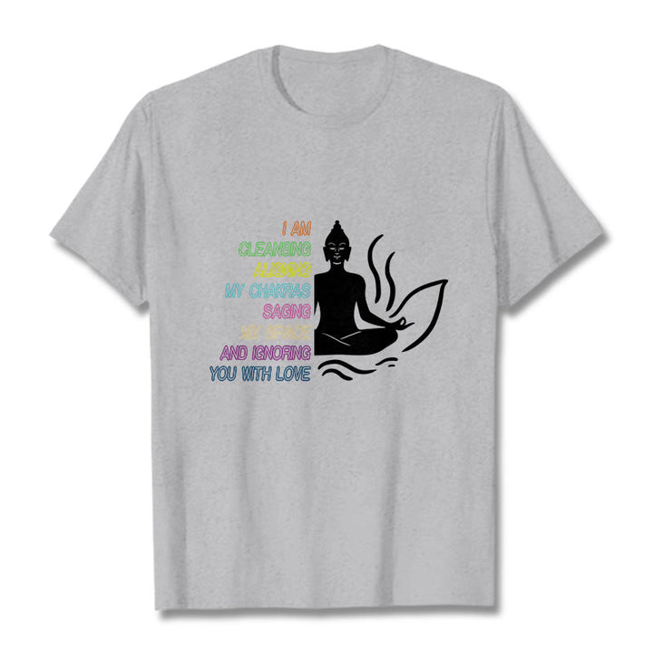 Buddha Stones Buddha Lotus Blume Meditation Design T T-shirt - Hellgrau - 灰色 - image 20