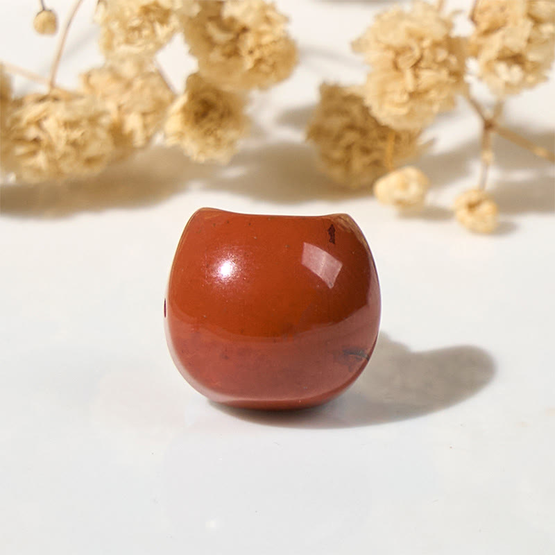 Buddha Stones Gesichtsloser Katzenkopf Design Rot Türkis Glücksarmband - image 9