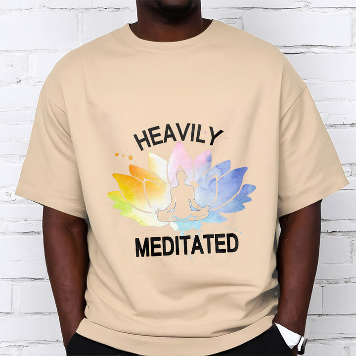 Buddha Stones Bunte Lotus Blume Meditation Figur Muster Baumwolle T-shirt - image 10