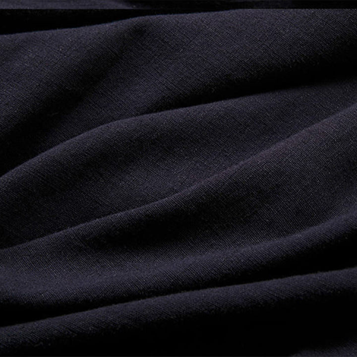 Buddha Stones Herren-Kimono mit offenem Vorderteil, schlichtes Design, Baumwolle und Leinen, langärmelig - image 8