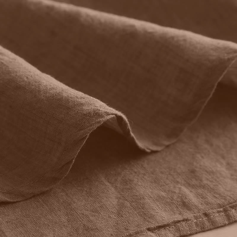 Buddha Stones Lässiges, schlichtes Damen-Hemd mit Rundhalsausschnitt und Dreiviertelärmeln - image 3