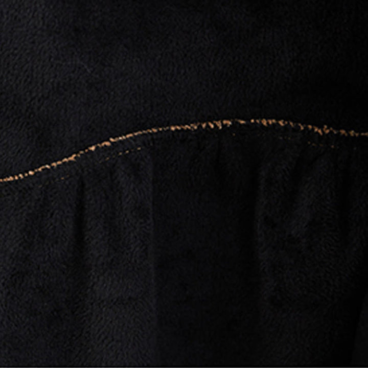 Buddha Stones Damenmantel mit schlichten Knöpfen, langärmlig, Baumwollcord, Fleecefutter und Taschen - image 7