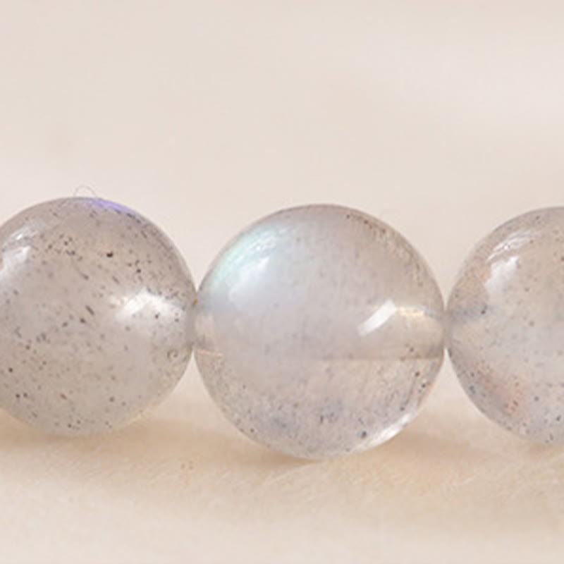 Buddha Stones Natürlicher Mondstein Lotus Love Charming Armband - image 8