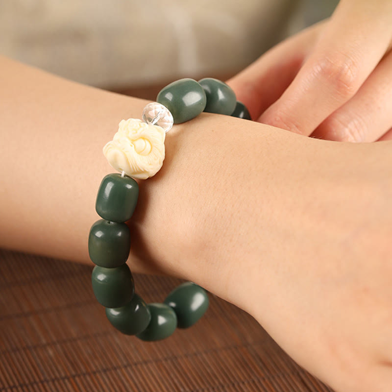 Buddha Stones, Bodhi-Samen, Om Mani Padme Hum, Löwenkopf, Friedensarmband - image 2