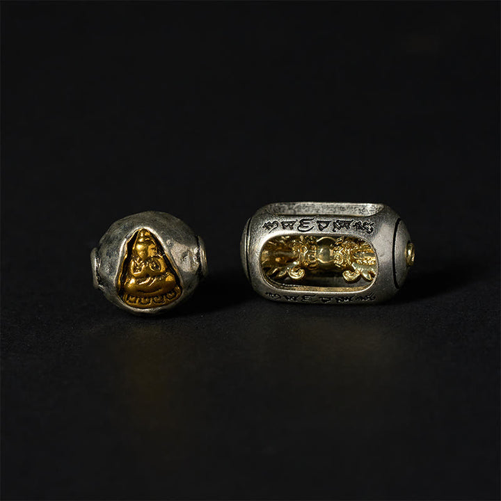 Buddha Stones, natürlicher grauer Jaspis, Kambamba-Jaspis, Om Mani Padme Hum, formloses Buddha-Heilarmband - image 6