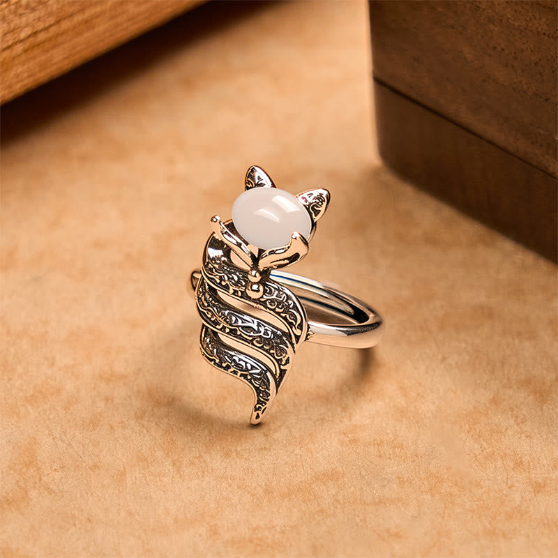 Buddha Stones Kupfer Fuchskopf Offener Heilring - Kupferfuchskopf - image 0