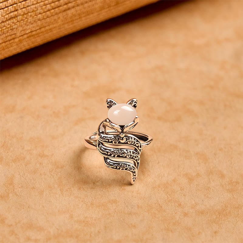 Buddha Stones Kupfer Fuchskopf Offener Heilring - image 1