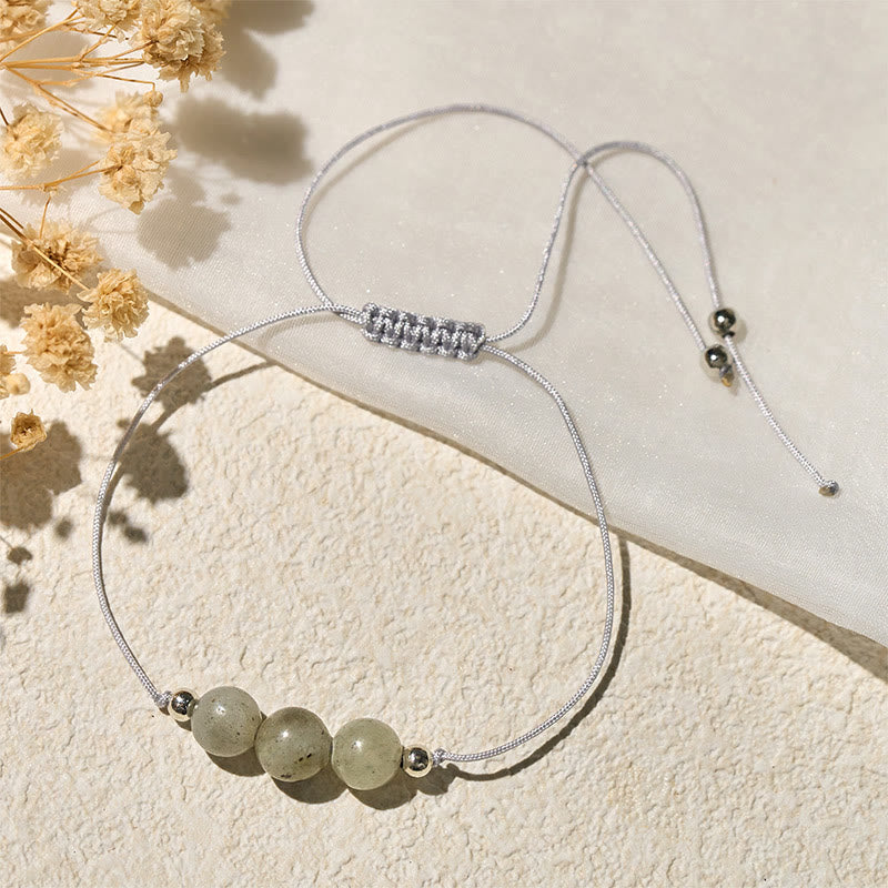 Buddha Stones Natürliches Labradorit-Perlenseil-Heilarmband - Labradorit (Handgelenkumfang: 15–21 cm) - image 0