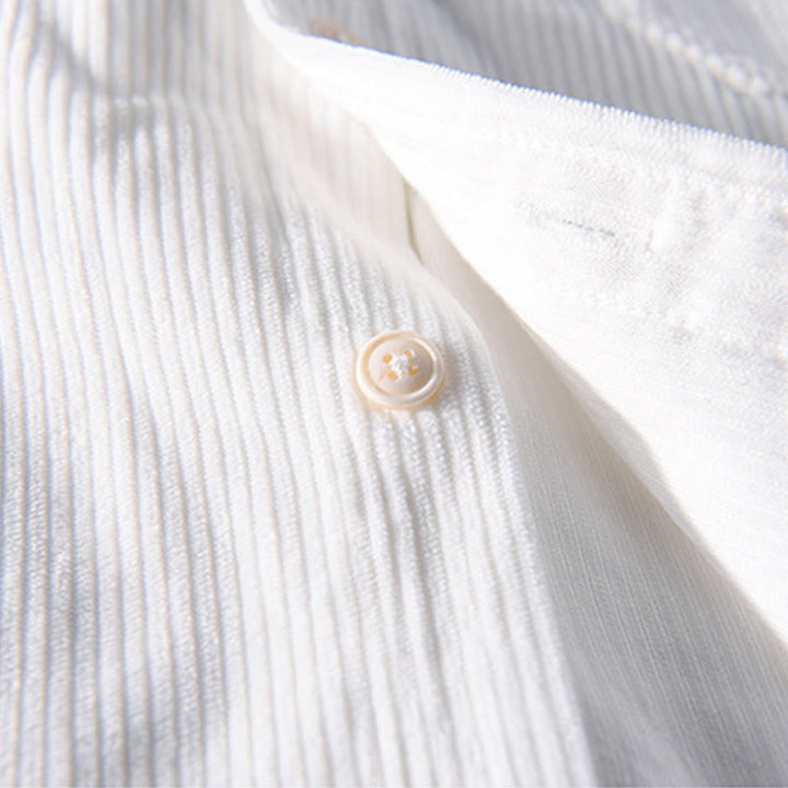 Buddha Stones Spring Plain Simple Buttons Design Cord Herren Langarmjacke mit Taschen - image 6