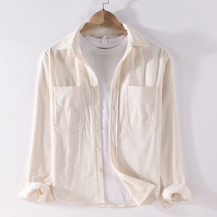 Buddha Stones Spring Plain Simple Buttons Design Cord Herren Langarmjacke mit Taschen - Alte Spitze - US/ UK/AU42,EU52 (3XL) - image 11