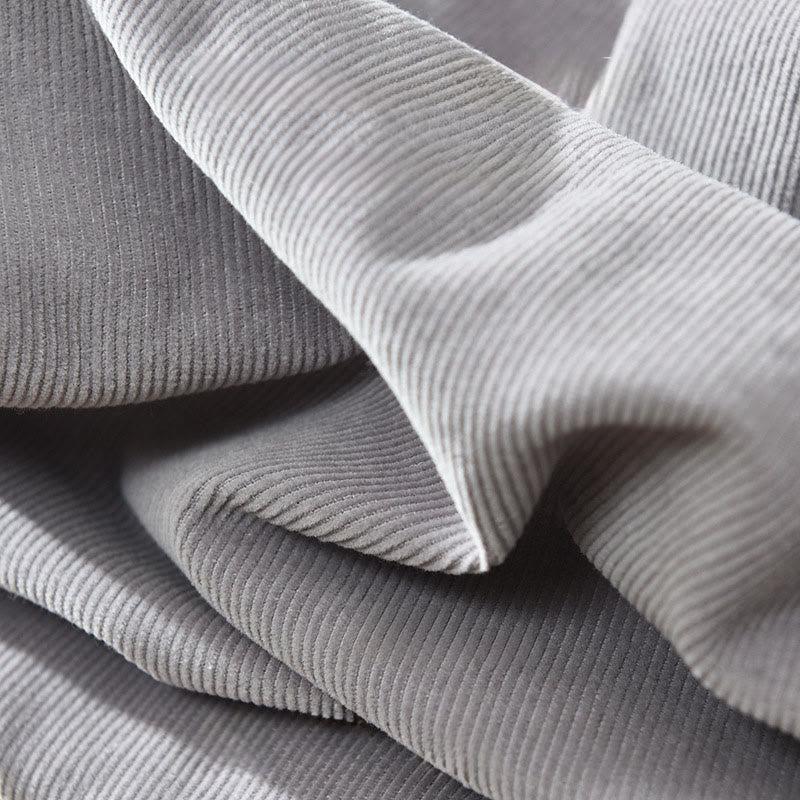 Buddha Stones Daily Plain Buttons Design Langärmlige Herren-Cordjacke aus reiner Baumwolle mit Tasche - image 15