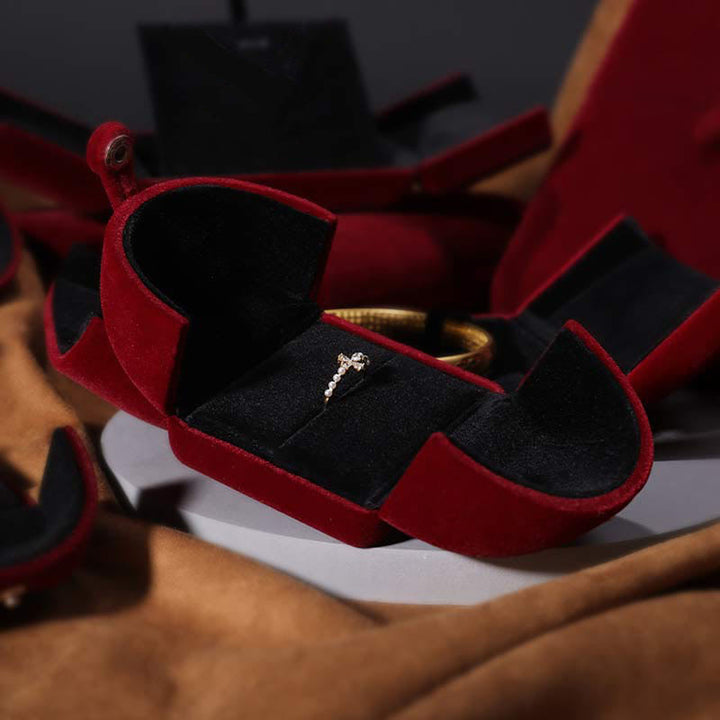 Schmuck-Aufbewahrungsbox, Flanell-Geschenkbox - image 3