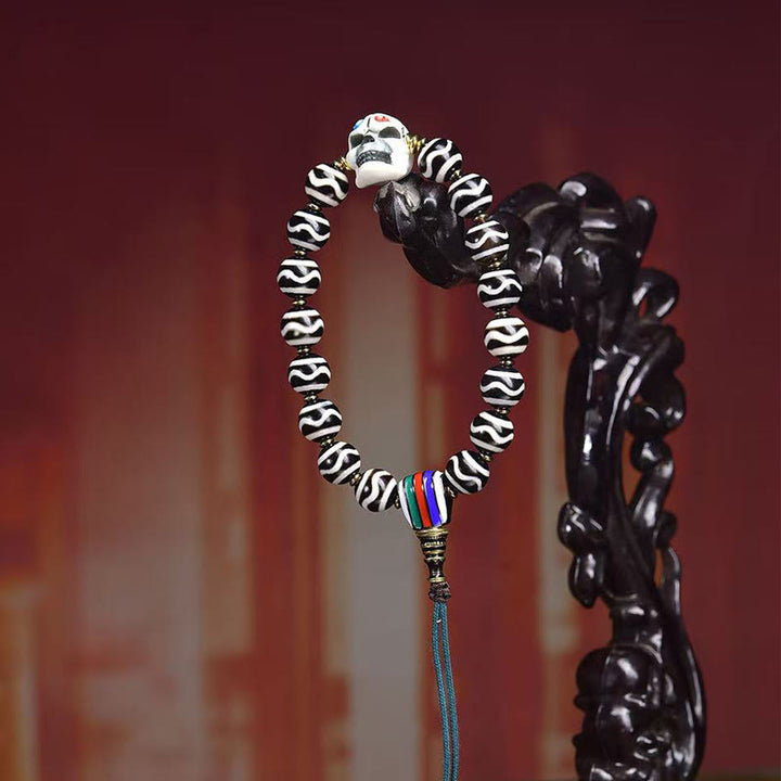 Buddha Stones Tibetische Dzi-Perle Der Herr des Leichenwald-Schutzarmband - image 2