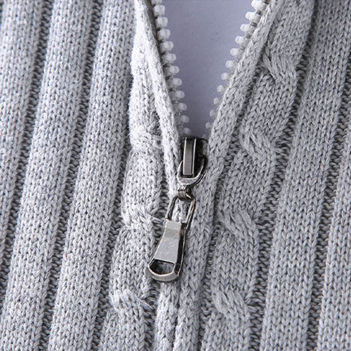 Buddha Stones Spring Plain Zipper Design Baumwolle Herren Langarm Mock Neck Jacke - image 4