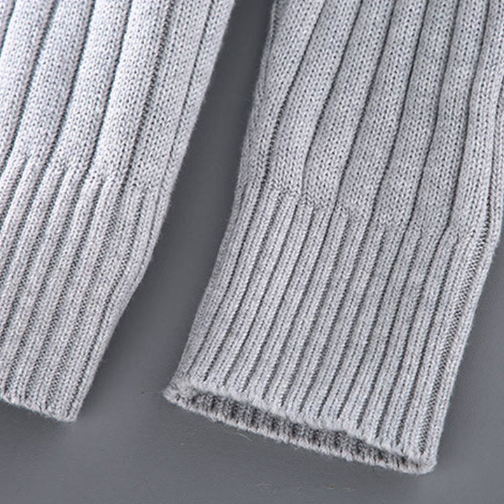 Buddha Stones Spring Plain Zipper Design Baumwolle Herren Langarm Mock Neck Jacke - image 7